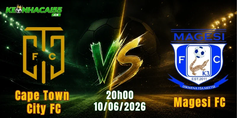 Soi Kèo Cape Town City FC vs Magesi FC 20h00 10/06: VĐQG Nam Phi