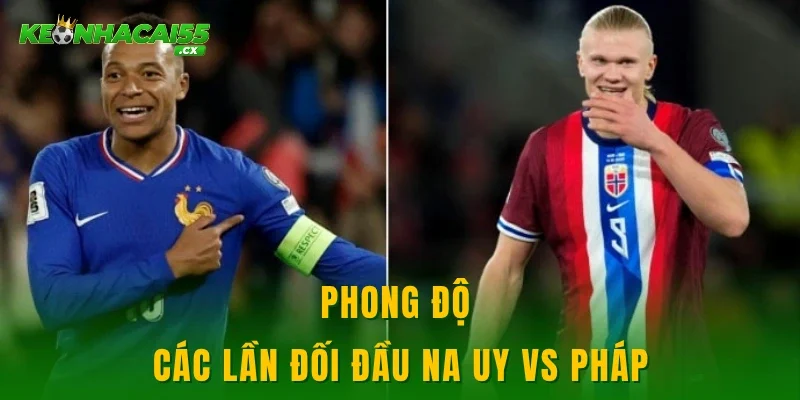 Phong độ các lần đối đầu Na Uy vs Pháp