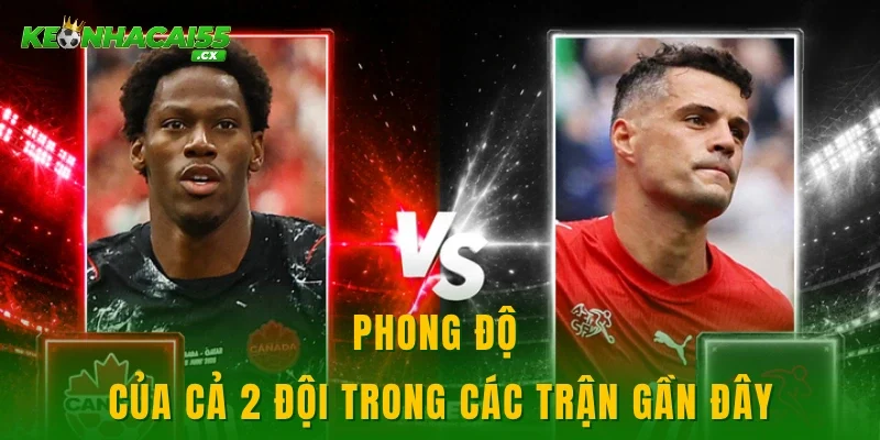 Phong độ của cả 2 đội trong các trận gần đây
